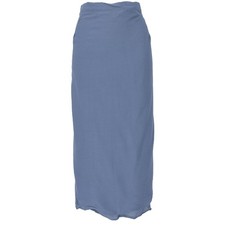 Langer Wickelrock, Strandrock, Sommerrock - blau