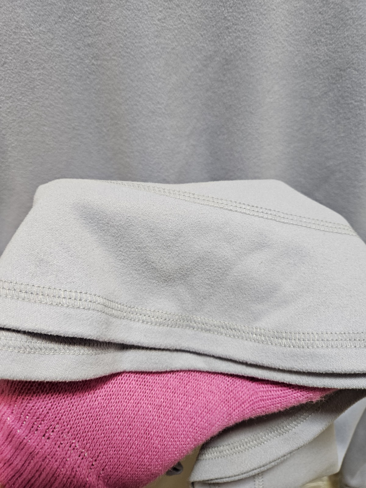 Womens Light Blue Large Top Solid Soft Plain Prac… - image 6