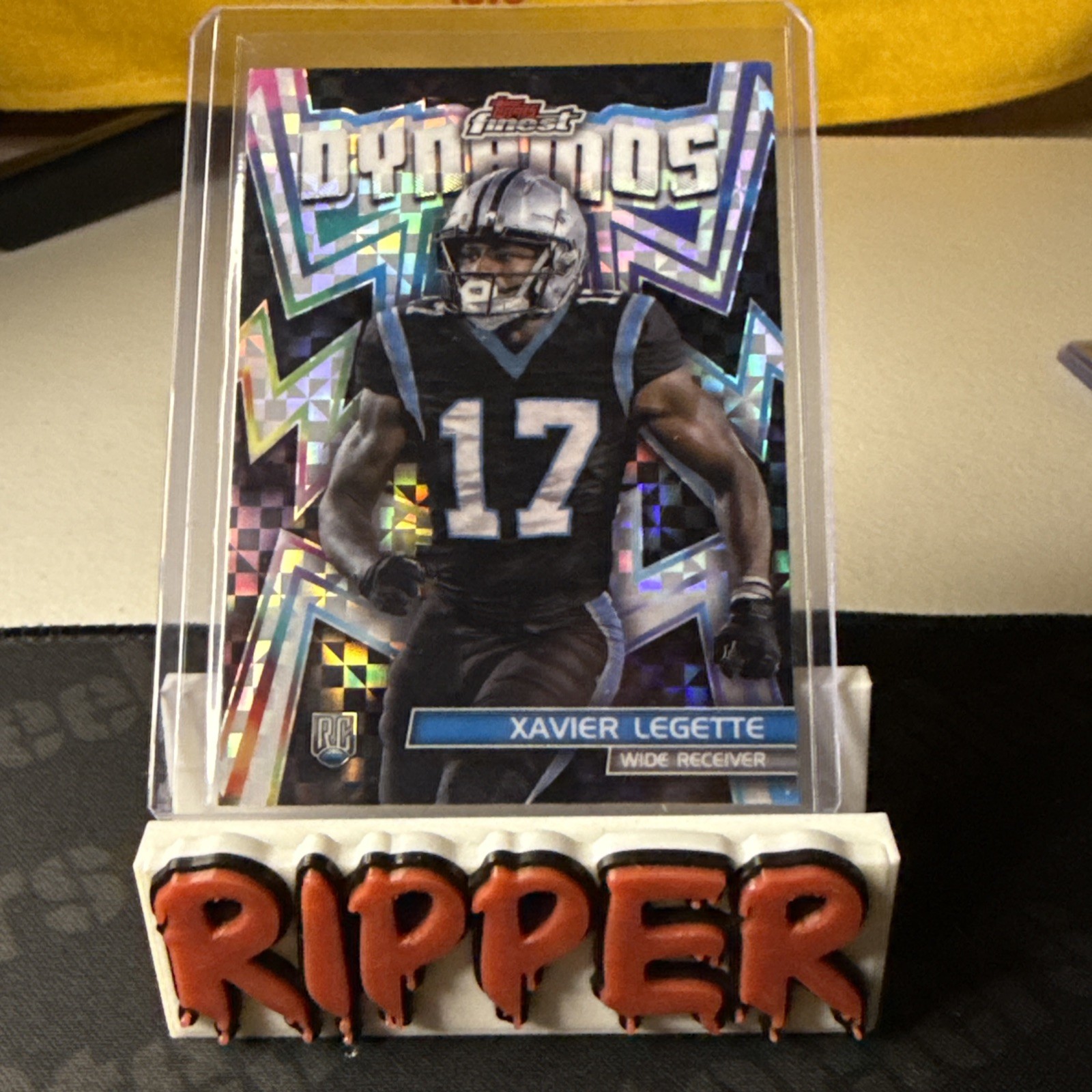 Xavier Legette Topps Finest Dynamos #DYN12 Gold Refractor