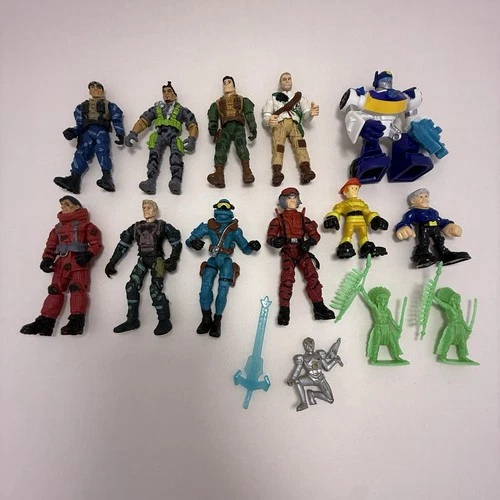 Vtg Action Figure Lot  Transformers Rescue Bots, Rescue Heroes, Lanard The Corps