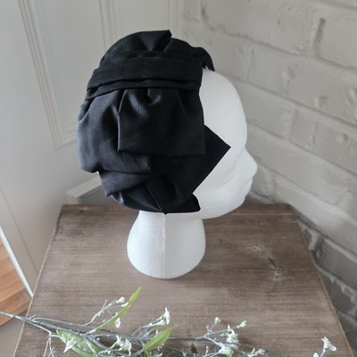 Vtg 40s 50s Hat With Bow Detail, Party, Formal, Audrey 