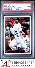 2009 TOPPS UPDATES & HIGHLIGHTS #UH48 ALBERT PUJOLS POP 5 PSA 9