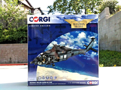 Corgi UH-60 Black Hawk Helicopter US Army Ops Gothic Serpent