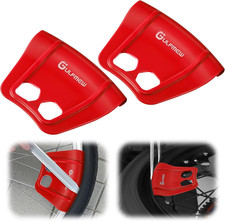 2 Rim Protectors for Tire Changing, Wheel Rim Guard Kit, Red Motorcycle, Bicyc