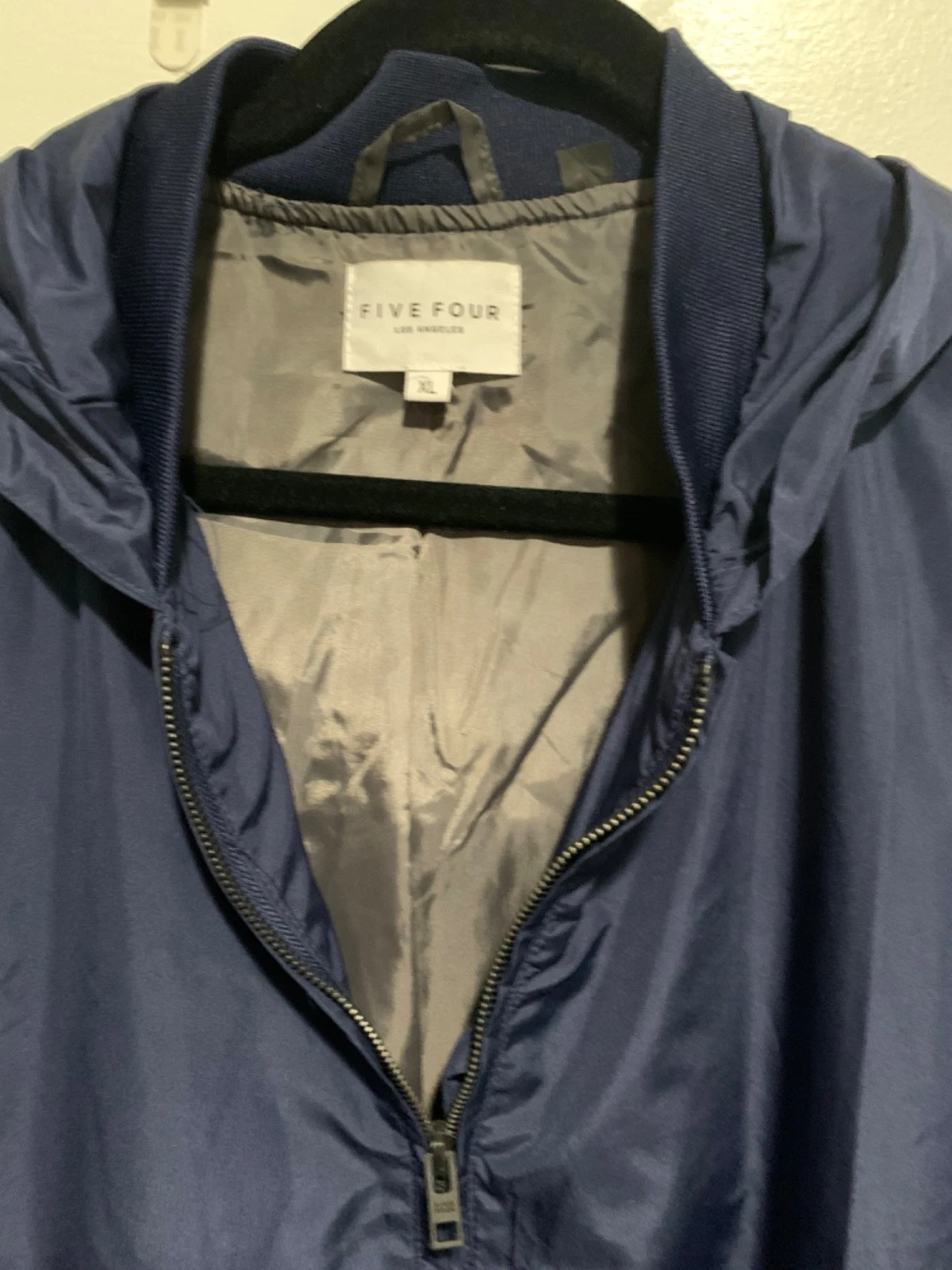 Five Four Los Angeles Slater Navy Hooded Windbreaker Men's XL - product detail image 4