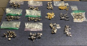 Lot of Thirteen (13) sets of various Guitar / Cigar Box Guitar Tuning Pegs