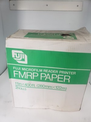 FUJI MICROFILM READER PRINTER FMRP PAPER 11''x 400', BOX OF 2,  NIB