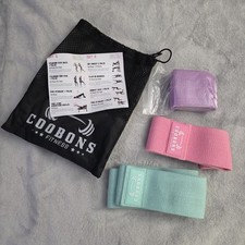 Glute Resistance Bands Booty Bands Set with Bag 3 Bands Women's