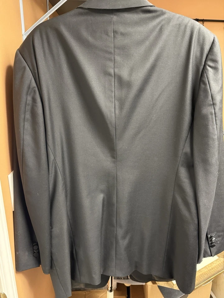 Chaqueta de Cena Ermenegildo Zegna Esmoquin Trofeo 42R Italiana 52 Lana Negra Foto 4 de 4
