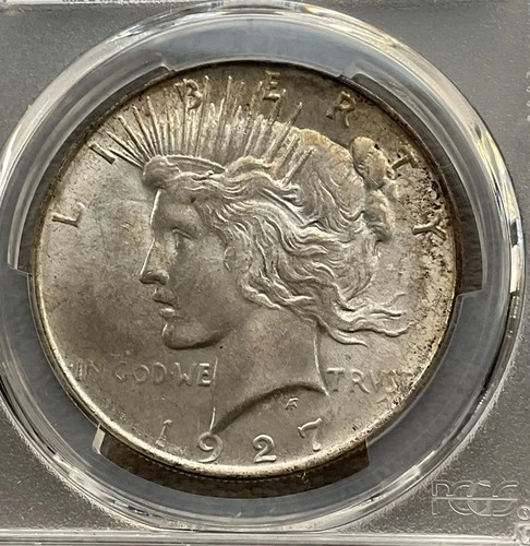1927 D Peace Silver Dollar PCGS MS 64 CAC Better Mint Date Beautiful Coin