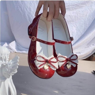 Cute Sweet Fashion Shoes Girl Lolita Mary Jane Round Head Flat Japanese