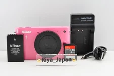 Nikon 1 J1 Pink Digital Camera Body – Near Mint – Tested - Shutter Count 2203
