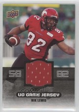 2014 Upper Deck CFL UD Game Jersey Nik Lewis #GJ-NL je2
