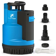 FLUENTPOWER 3/4HP Submersible Utility Pump 3100GPH Auto/Manual Modes Sump Pump