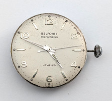 BELFORTE 13A17 Self Winding 17j Automatic Watch Movement Men's 30mm PARTS REPAIR
