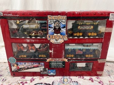Vintage 1992 TOY STATE Christmas Magic Musical North Pole TRAIN SET Light Works!