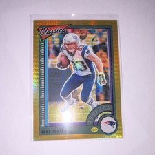 Panini 2022 Classics Wes Welker #126 Timeless Tributes Gold /99 Patriots