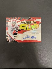 2022 Leaf Pro Set Football Zamir White Red Power Surge 2/5 Auto # ps-zw1, A6