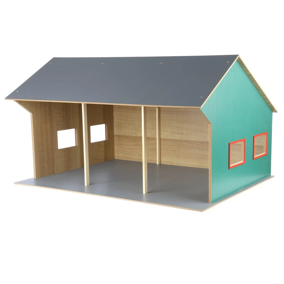 Universal Hobbies 1/16 Fattoria Macchinari 3 Bay Capannone W/ Tetto Alto , - Immagine 2 di 4