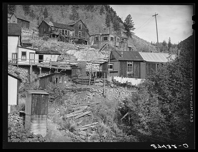 Ophir Colorado 1940 Gold Mining Town Mountain Houses Narrow Gauge Railway