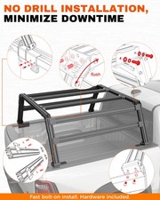 T-slot Truck Bed Rack For 2021 -2025 Jeep Gladiator Rack Roll Bar Cargo Carrier T-slot Truck Bed Rack For 2021 -2025 Jeep Gladiator Rack Roll Bar Cargo Carrier