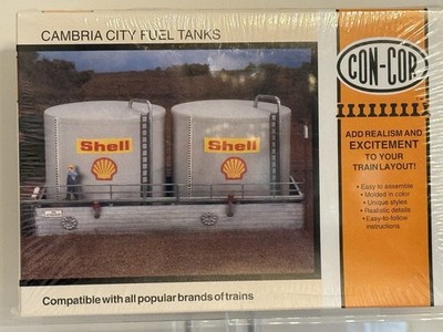 CON-COR HO Scale CAMBRIA CITY FUEL TANKS SEALED