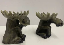 Big Sky Carvers Mini Moose Figurines Set Of Two