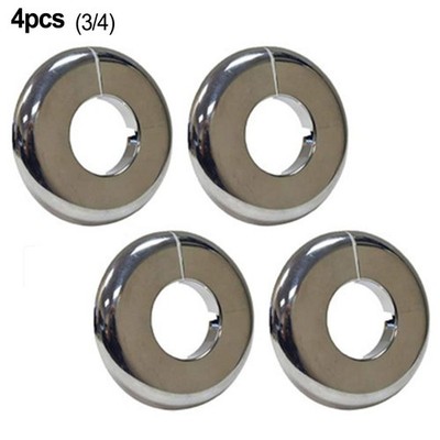 4pc Radiator Pipe Cover Collar 3/8  1/2  3/4  hole, Slide Over Existing Pipe