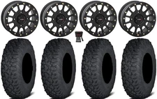System 3 SB-5 15" Wheels Black 30" Coyote Tires Polaris Ranger XP 9/1K