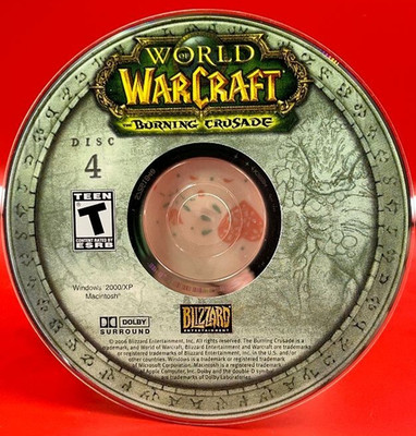 2006 CD WOW World OF Warcraft The Burning Crusade Blizzard Disc 4