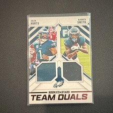 2025 Panini Rookies & Stars Team Duals Hurts Smith Eagles TD-PHL