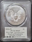 2020-P American Silver Eagle, Emergency Issue, PCGS MS69