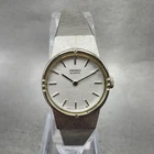 Seiko Watch Women 19mm Silver Dial Silver Tone Round 16-0129 New Battery VTG