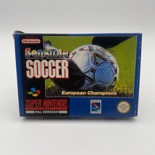 Sensible Soccer Super Nintendo SNES Boxed - Nur Die Originalverpackung Anleitung
