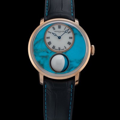Arnold & Son Luna Magna 1LMAR.T01A.C1322D 44mm 18K Red Gold Turquoise Manual Ltd
