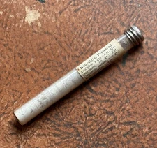 Antique MULFORD CO ~ CANN. INDICA Glass Druggist Bottle LABEL & CONTENTS 