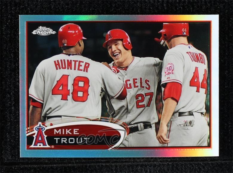 2012 Topps Chrome Refractor Mike Trout #144