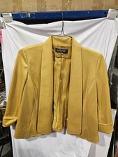 Kasper Women's Jacket No Buttons Gold Size 4P. TG2499