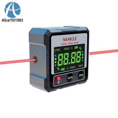Digital Angle Gauge   Rechargeable Magnetic   Inclinometer Level Meter #cv