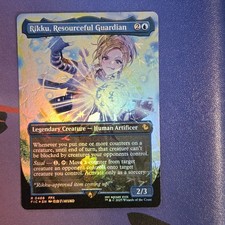 MTG Rikku, Resourceful Guardian Chocobo Track Foil - Final Fantasy Holiday Box
