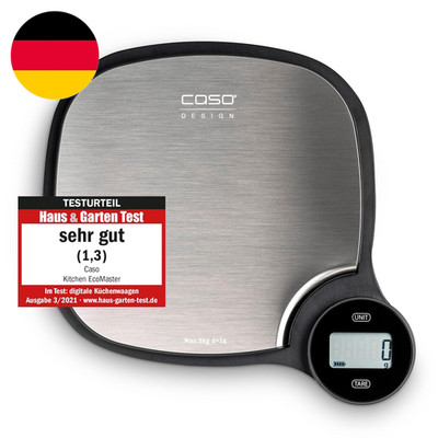 Caso Kitchen Ecomaster - Design Küchenwaage, Testurteil: Sehr Gut, Digitale Küch