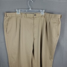 Haggar Men's Khaki Pants 48x29 Classic Fit Premium No Iron Slacks career