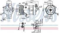 Nissens 890667 Kompressor, Klimaanlage For Fiat Lancia