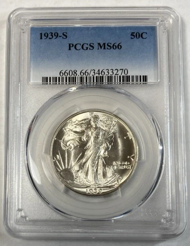 Photo of a 1939-S Walking Liberty Half Dollar from an eBay listing that sold on Jul 20, 2026