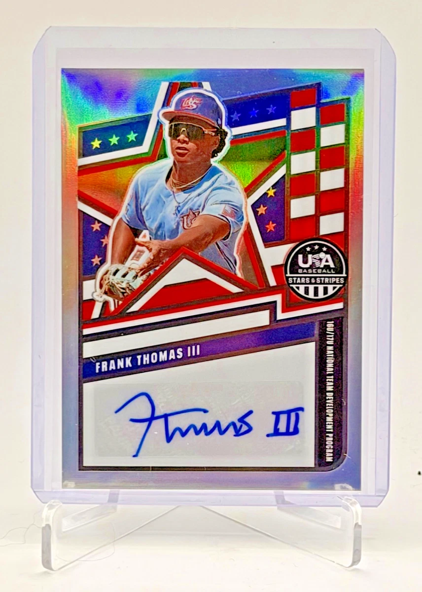 Panini Frank Thomas Autographed Baseball Sports Trading Cards