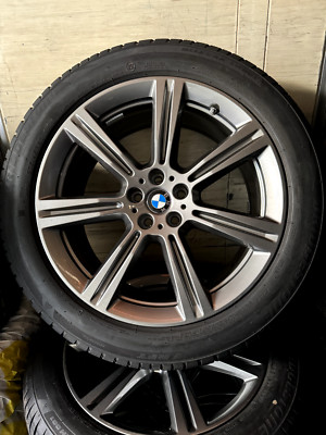 BMW 20 ZOLL LEICHTMETALLRÄDER STERNSPEICHE 736,BRIDGESTONE,7-8 mm, wie Neue