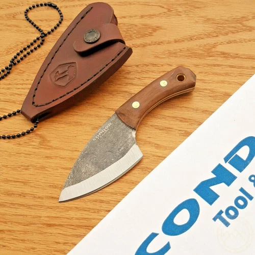 Condor Pangui Fixed Knife 3.25" Natural Finish 1095HC Steel Blade Walnut Handle