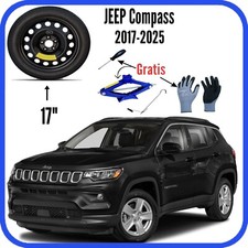 Space Saver Spare Wheel Kit For Jeep Compass 17 5 Holes Jack Gloves Space Saver Spare Wheel Kit For Jeep Compass 17 5 Holes Jack Gloves