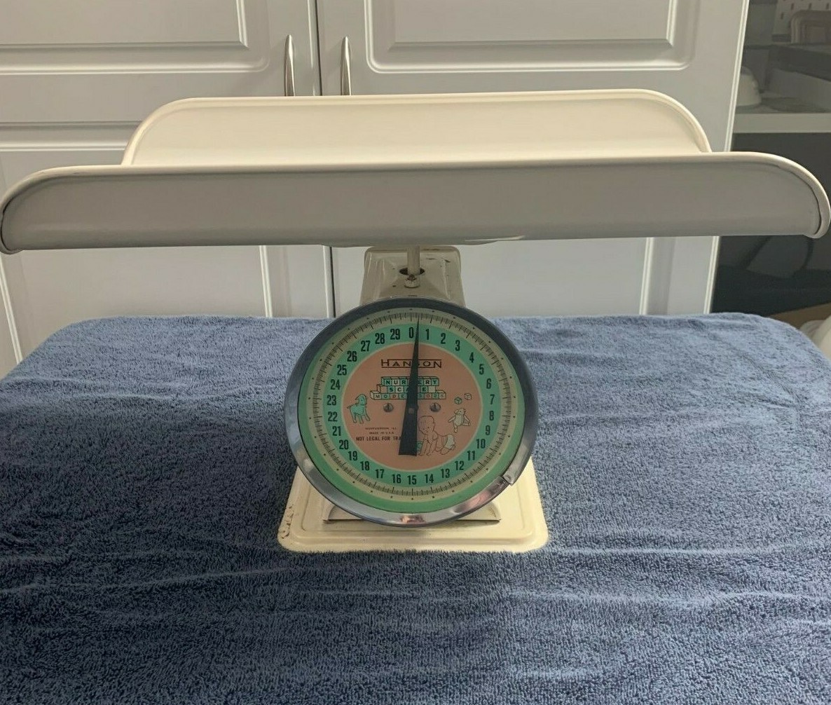 Vintage Hanson Baby Nursery 30lb Nursery Scale Model #3025