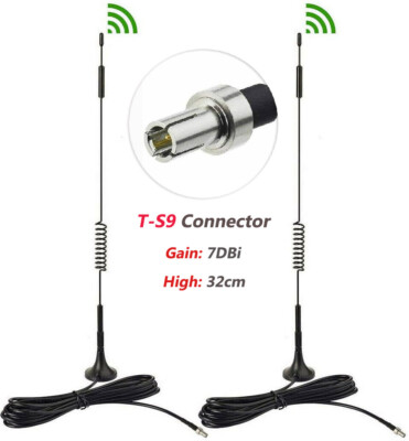 2-Pack 4G LTE Antenna 7dB Gain TS9 Antenna 4G For MiFi Mobile Hotspot Router USB
